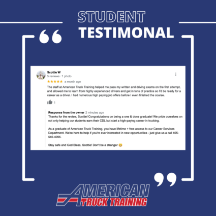 student testimonial